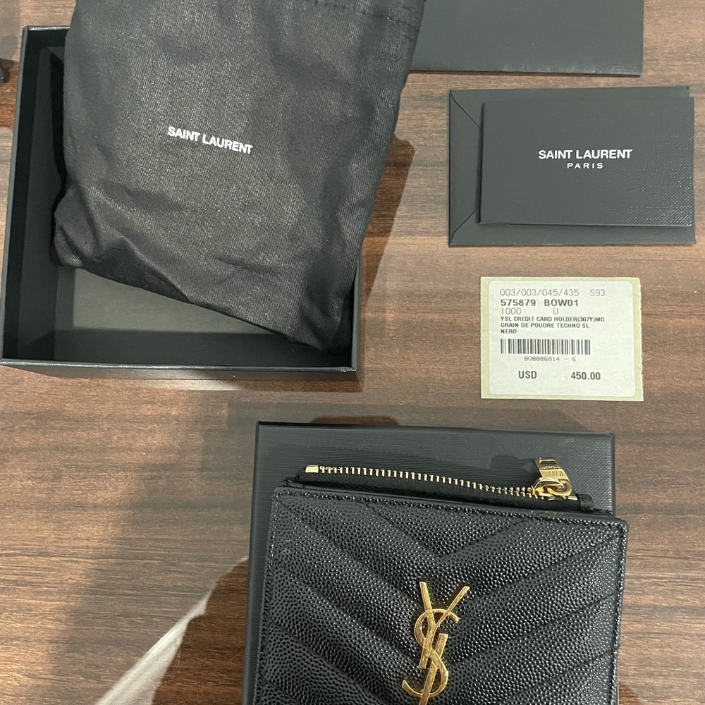 Ysl credit card wallet